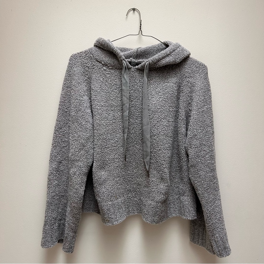 Anthropologie Margret O’leary Cozy Gray Hooded Sweater
